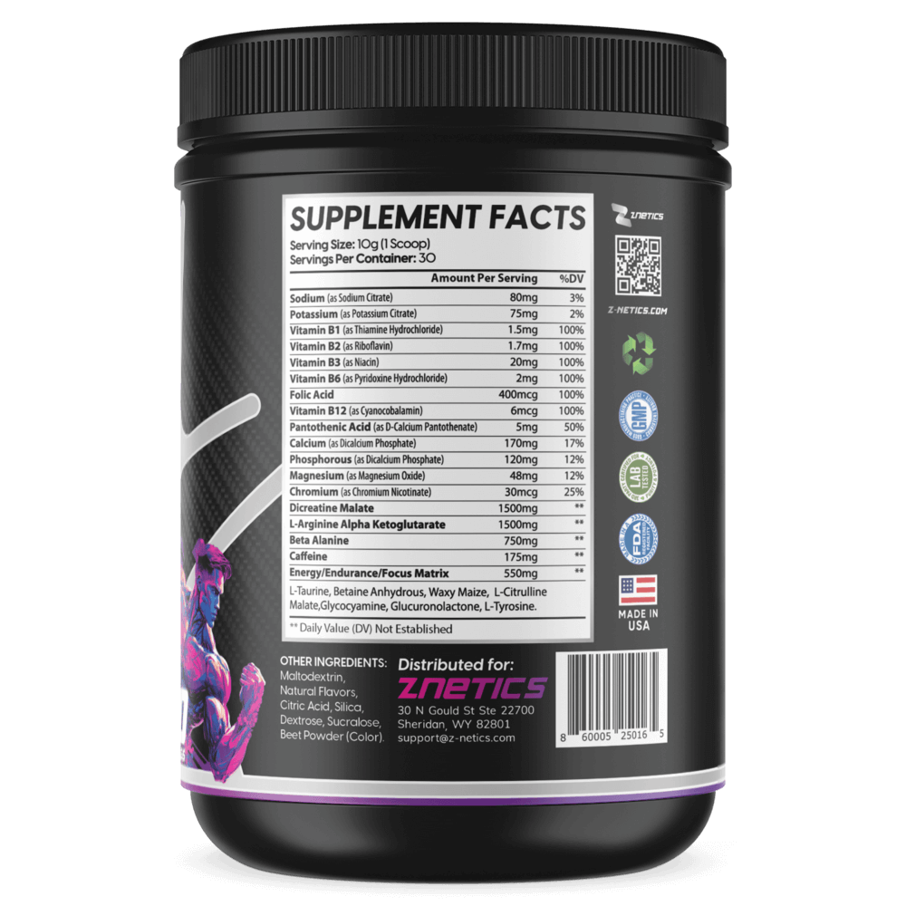 Ultra Concentrate Pre-Workout Watermelon by Znetics