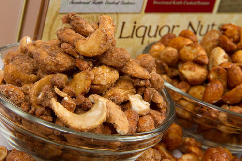 Beer & Bourbon Liquor Nuts Gift Tin for Men - 3 Spirit-Inspired Flavors
