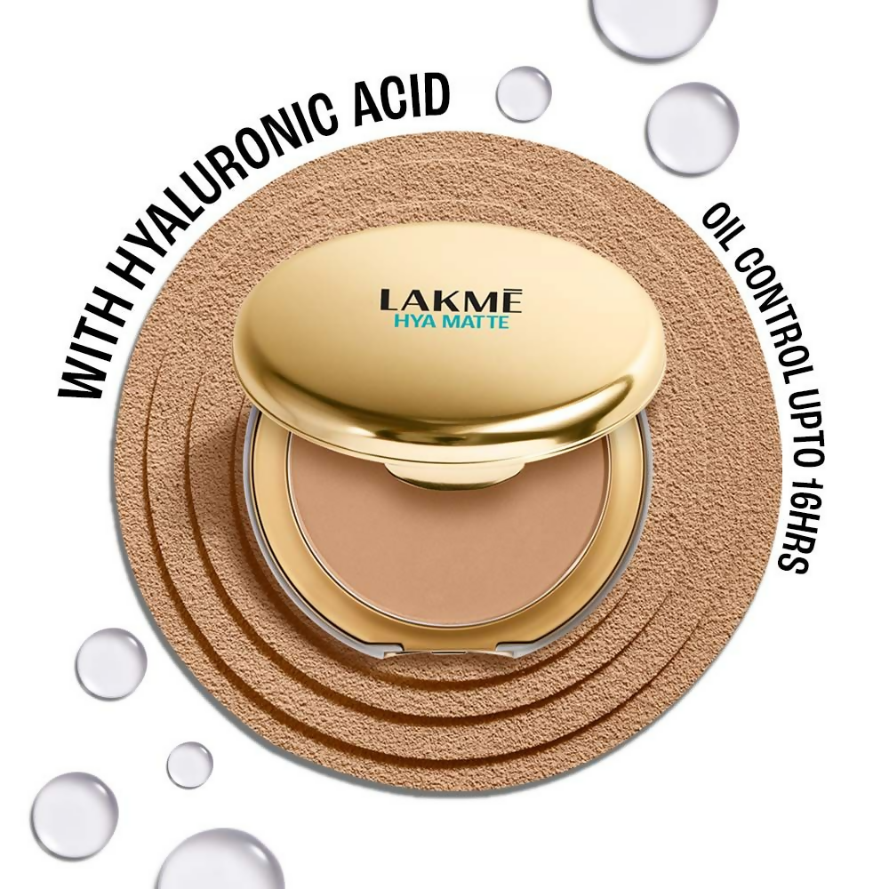 Lakme 9 To 5 Hya Matte Pressed Powder - Almond