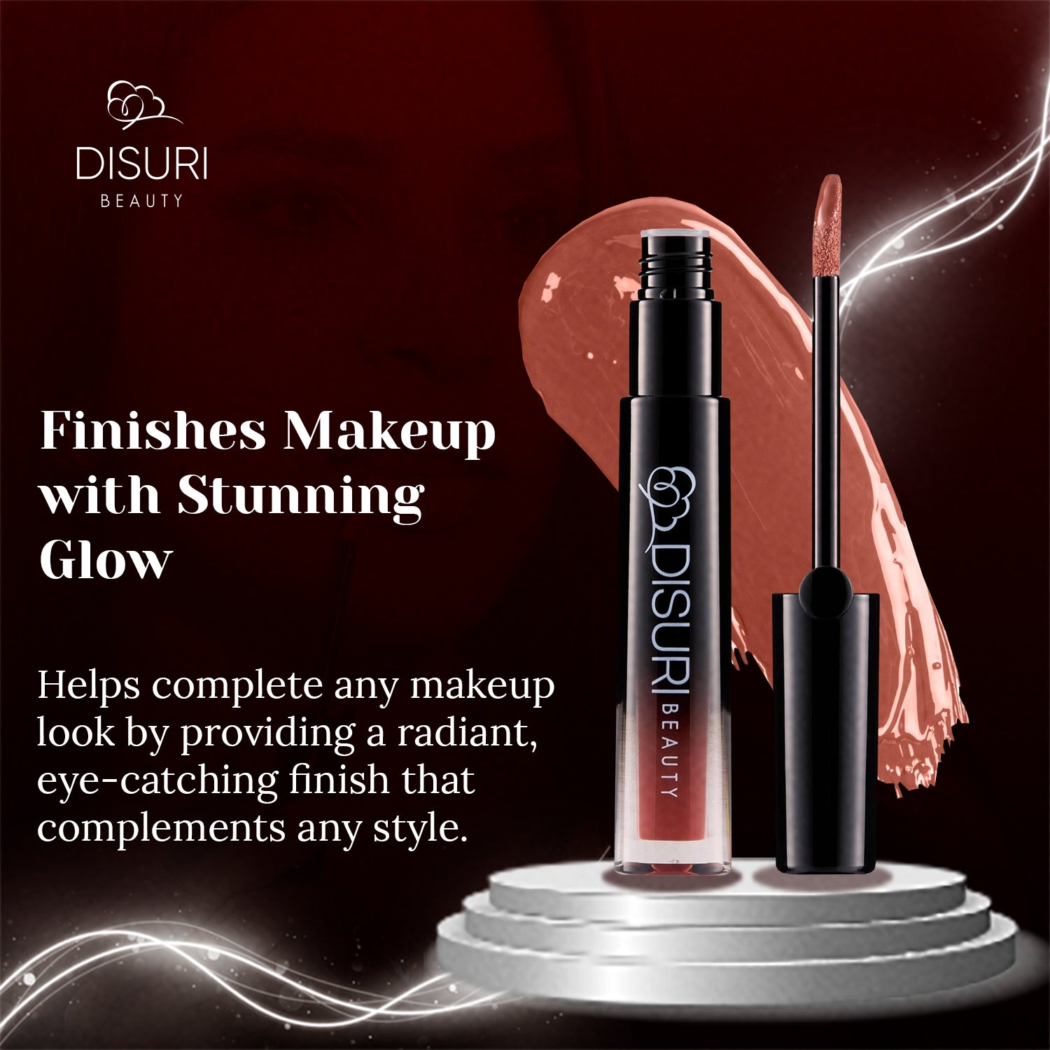 DISURI Beauty Glossy Blast Lip Gloss - Hot Cocoa (M11)