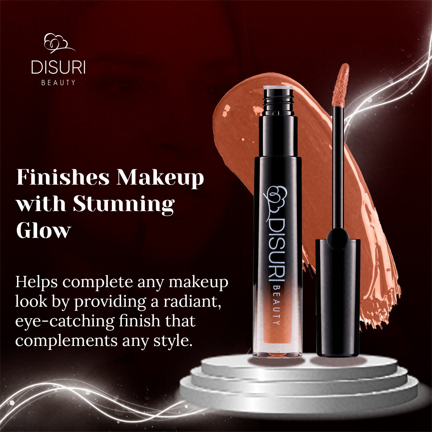 DISURI Beauty Glossy Blast Lip Gloss - Cafe Con Leche (M48)