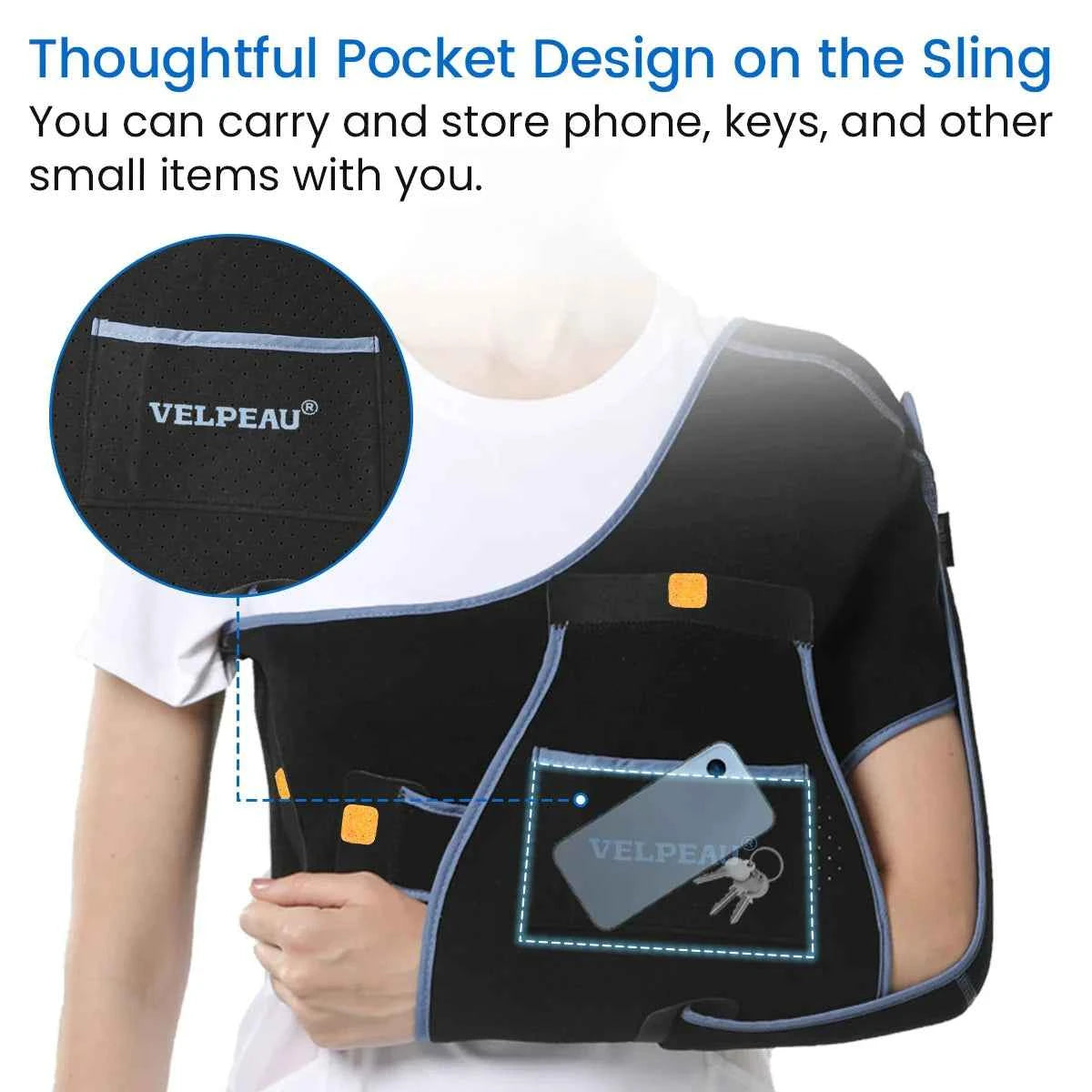 Arm Sling for Elbow Injury with Adjustable Support