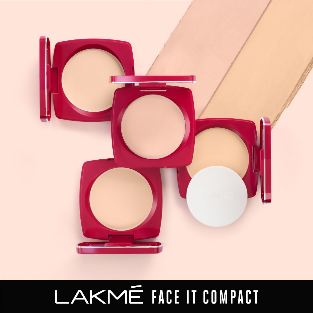 Lakme Forever Matte Compact, Smooth Finish - Marble