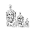 Jesus Piece Pendant in 925 Sterling Silver