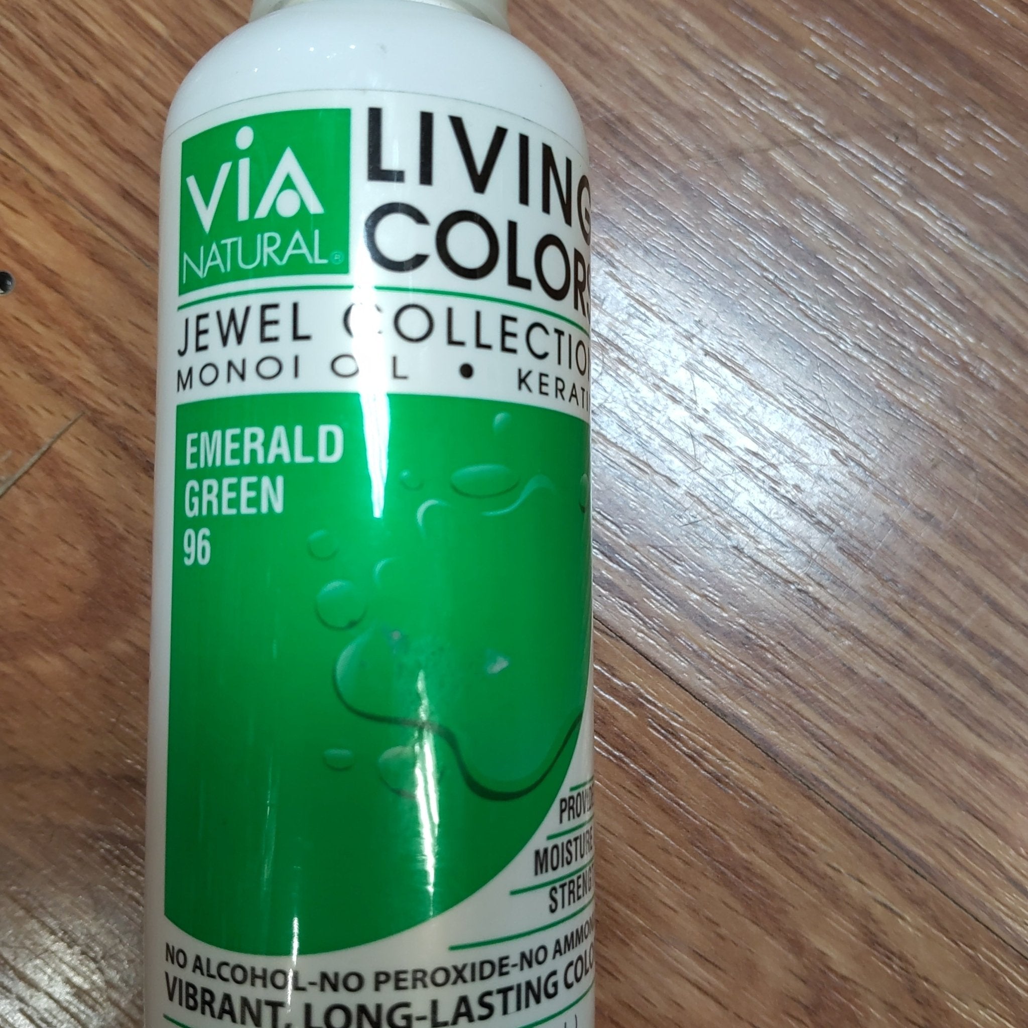 Via Living Colors Semi-Permanent Hair Color, Emerald Green
