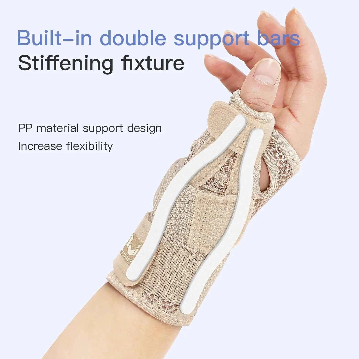 WristFlex™ Breathable Wrist Splint – Adjustable Support & Comfort