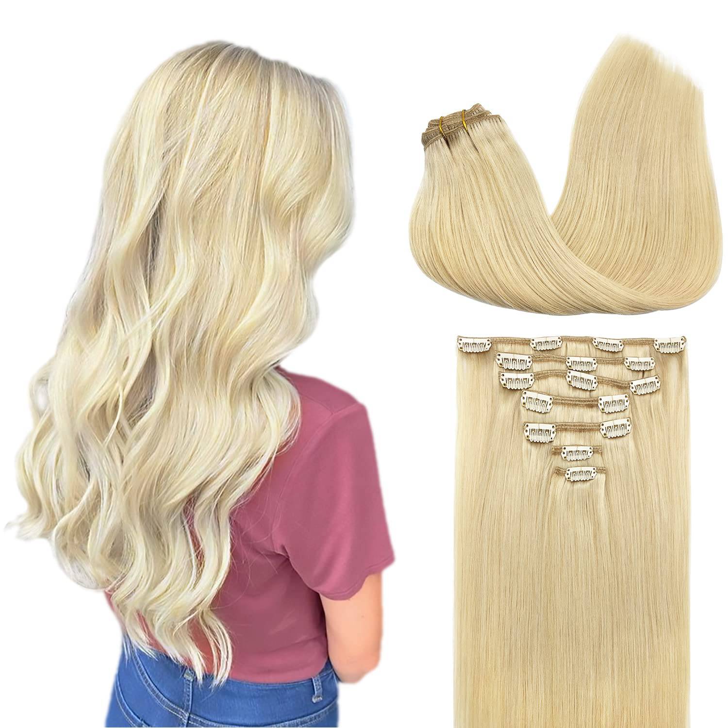 VIP Clip Extensions / Silky Straight 18" (140 g) - ClipeX System