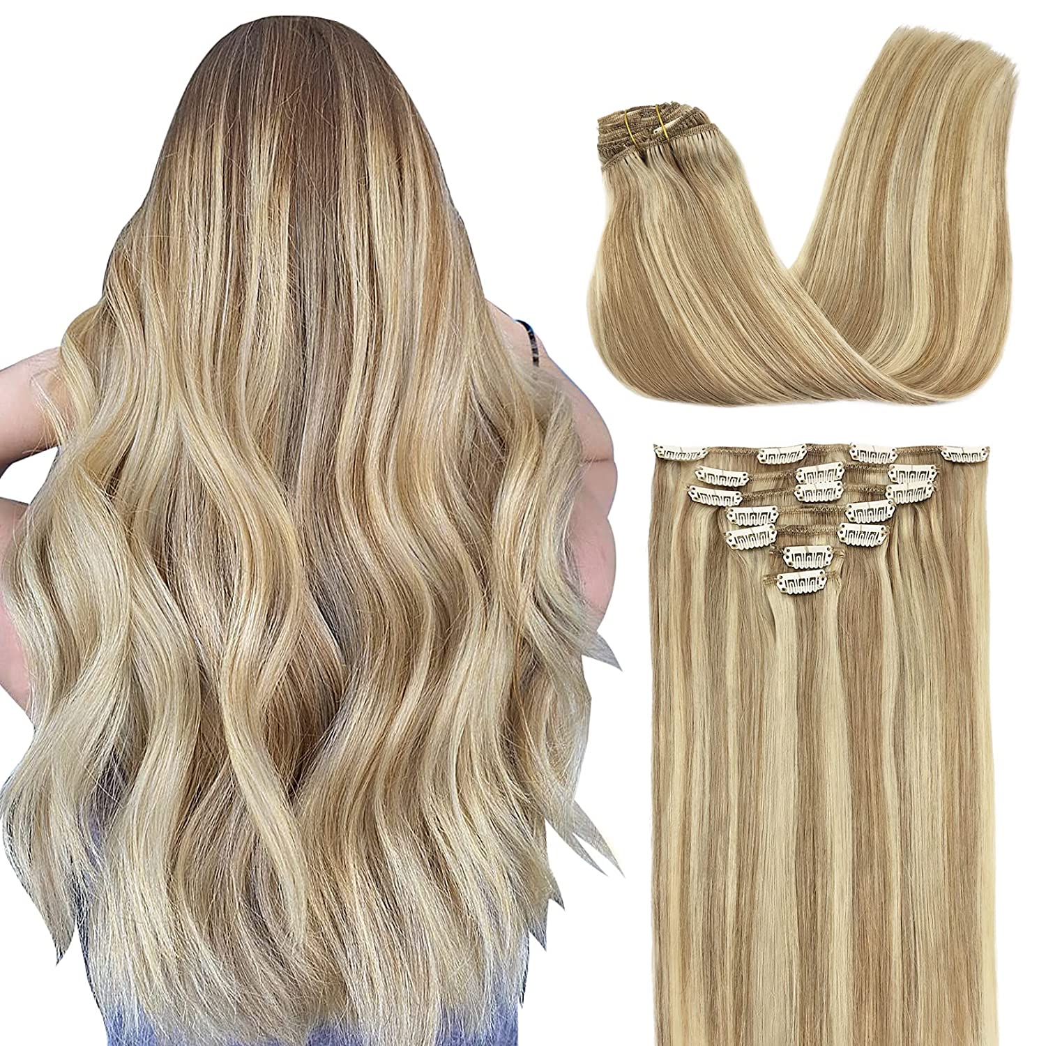 VIP Clip Extensions / Silky Straight 18" (140 g) - ClipeX System