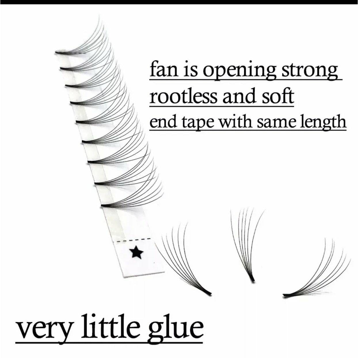 VIP Eyelashes Pre Fanned Lash Extensions 12 Lines 6D Curl