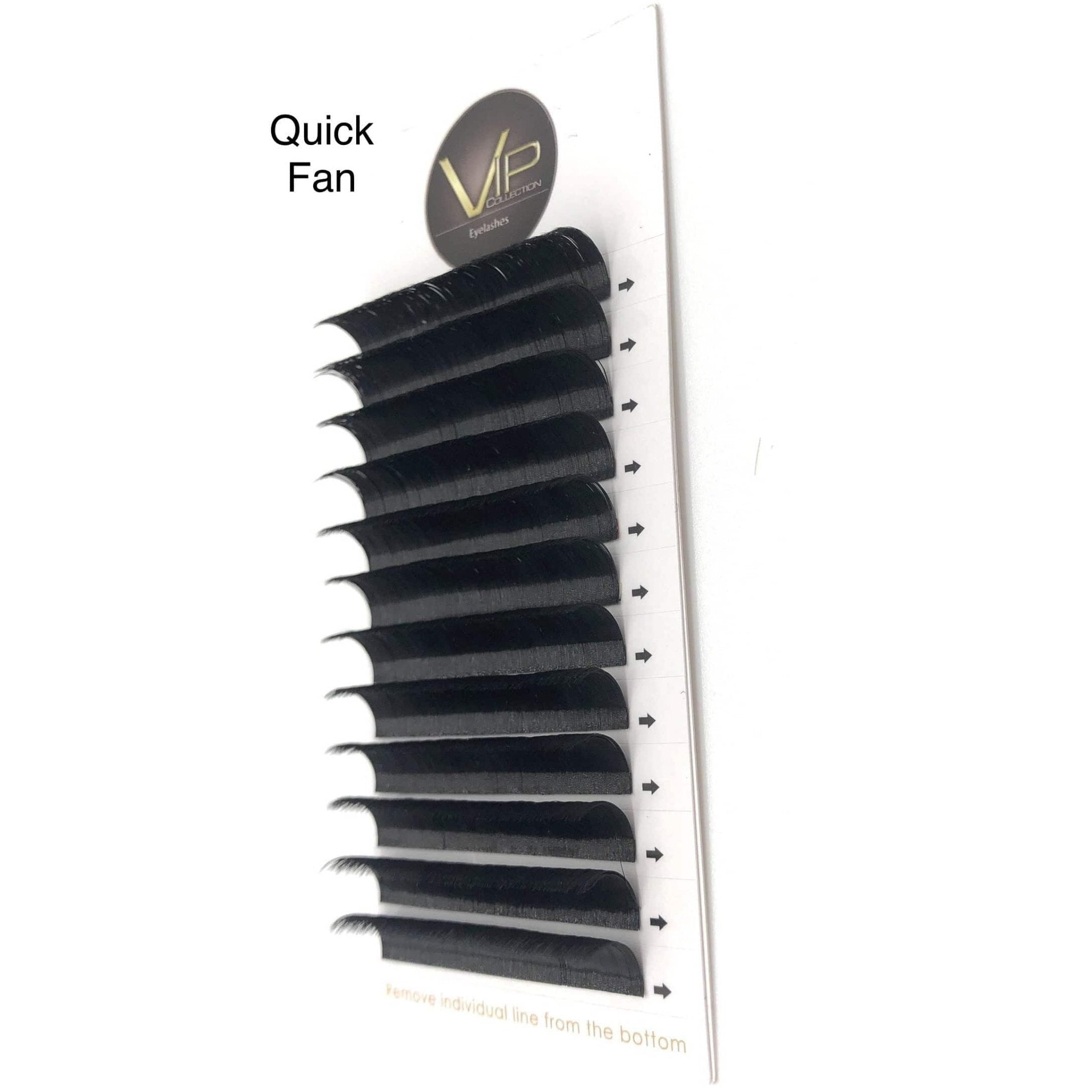 VIP Quick Fan Lash Extensions, 12 Lines 0.07 D Curl
