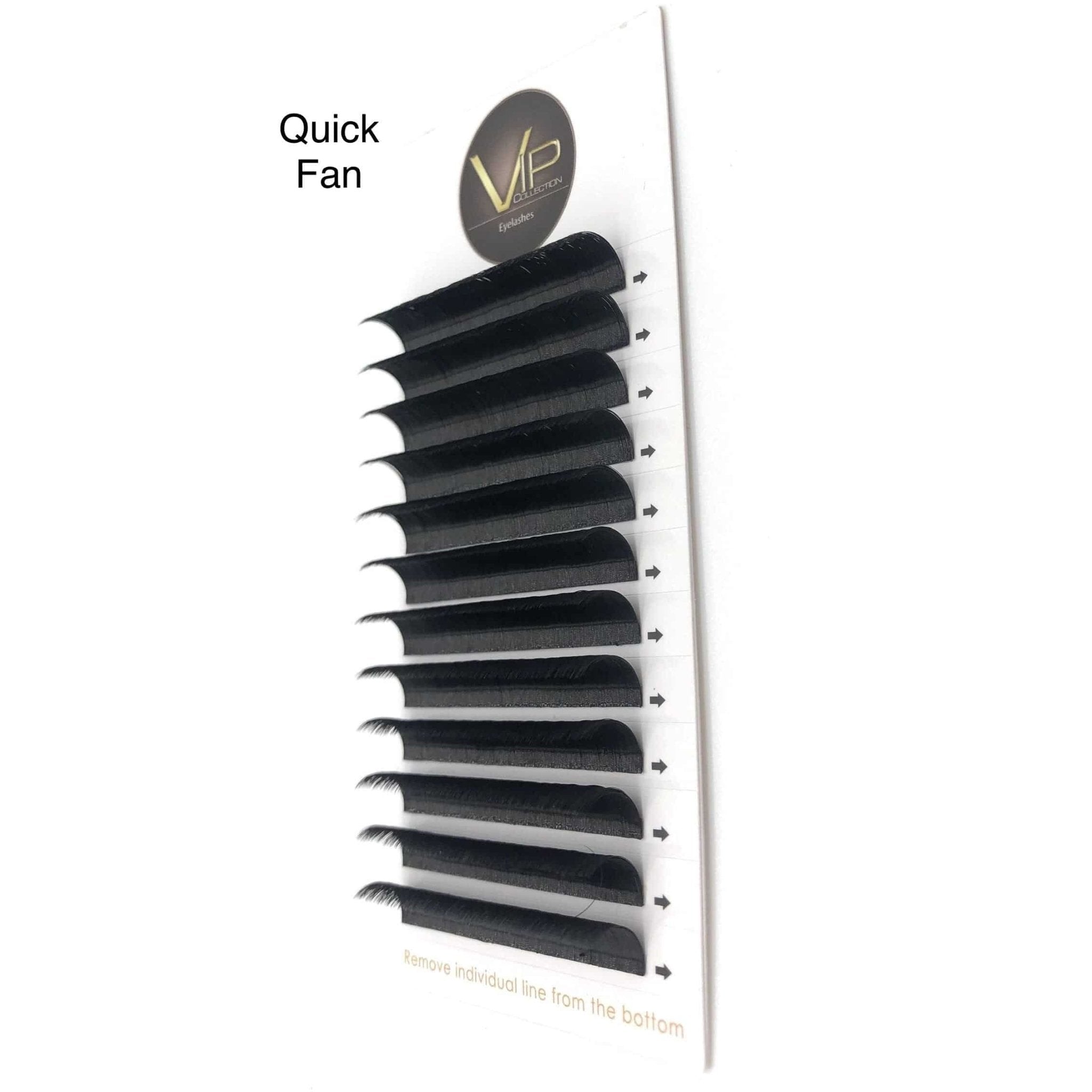 VIP Quick Fan Lash Extensions, 12 Lines 0.07 D Curl