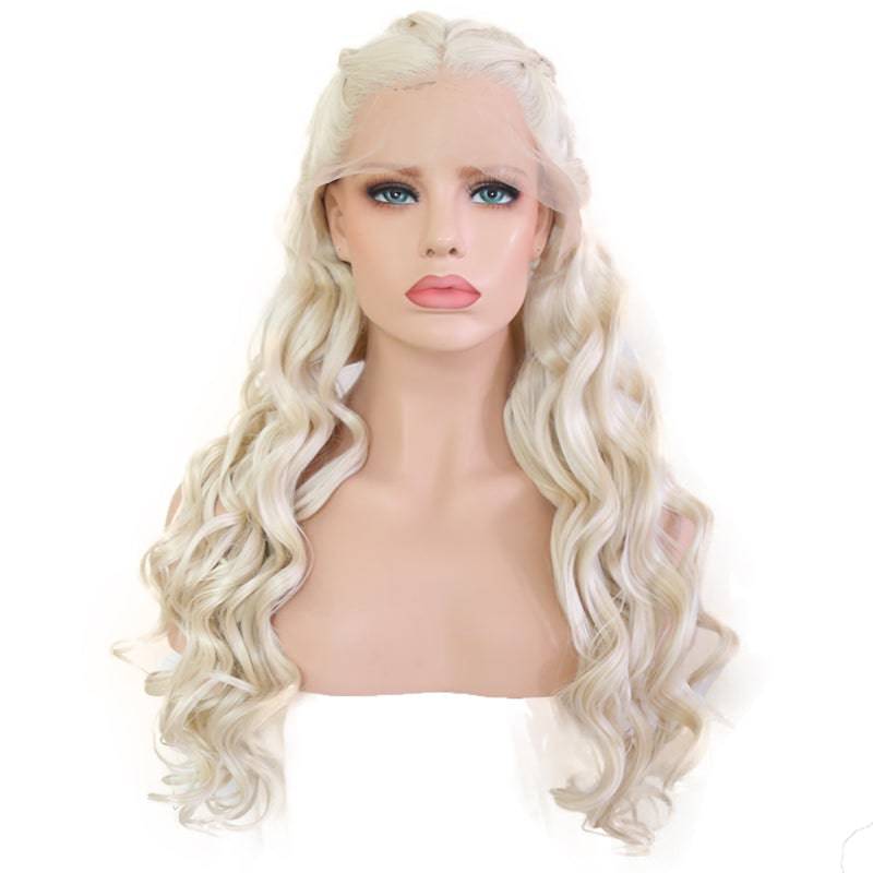 VIP Synthetic Lace Front Wig, 24", Platinum Blonde