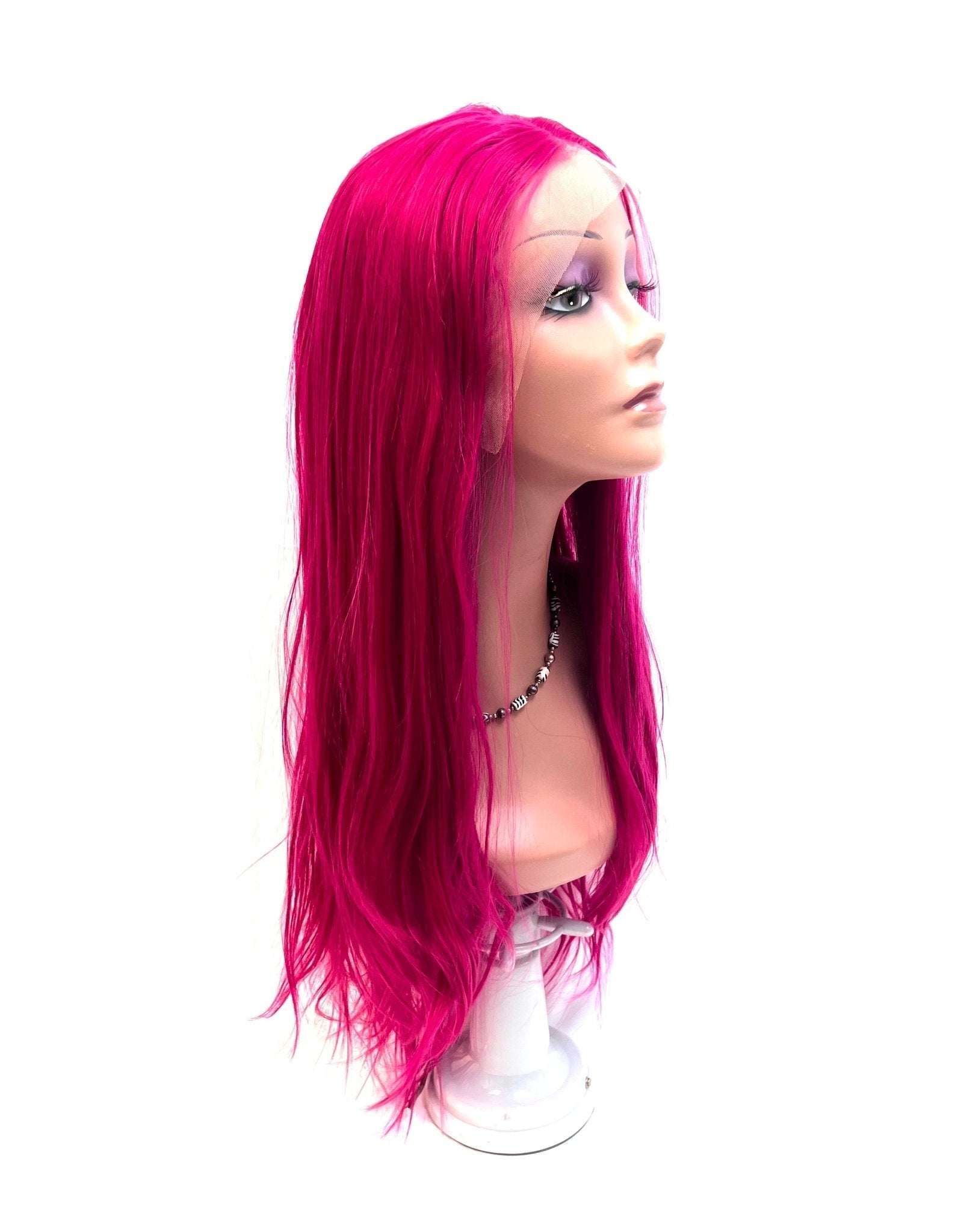 VIP Synthetic Lace Front Wig, Hot Pink