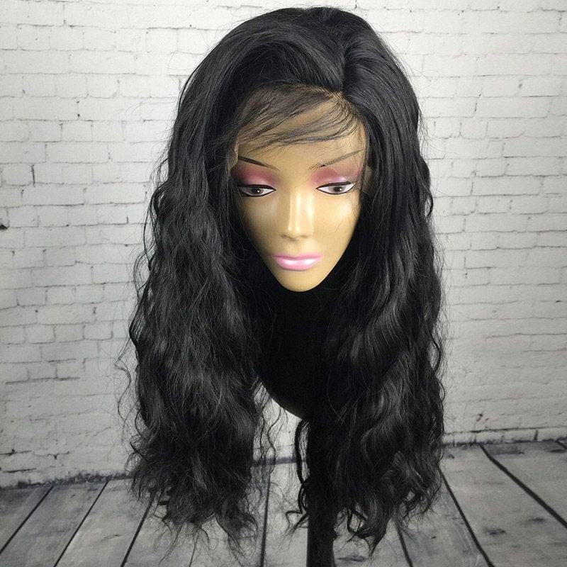 VIP Synthetic Lace Front Wig, 18", Color 1B