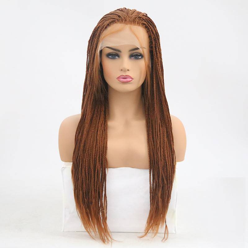 VIP Synthetic Lace Front Wig, Braided, 24", Color 30