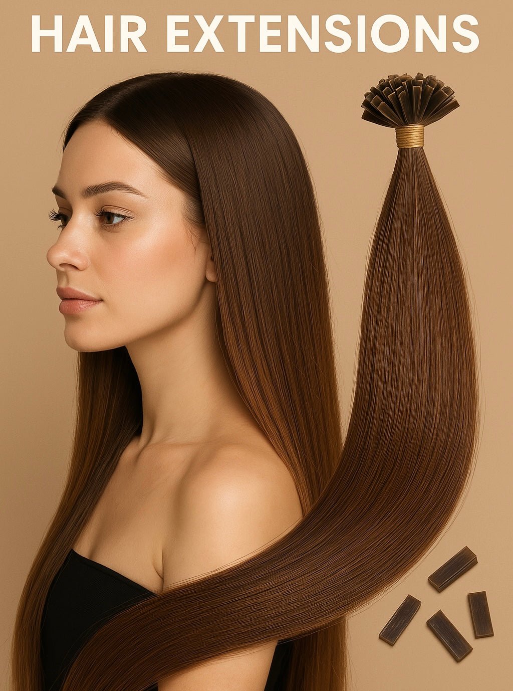 VIP U-Tip System / Straight 24" (100 Strands)