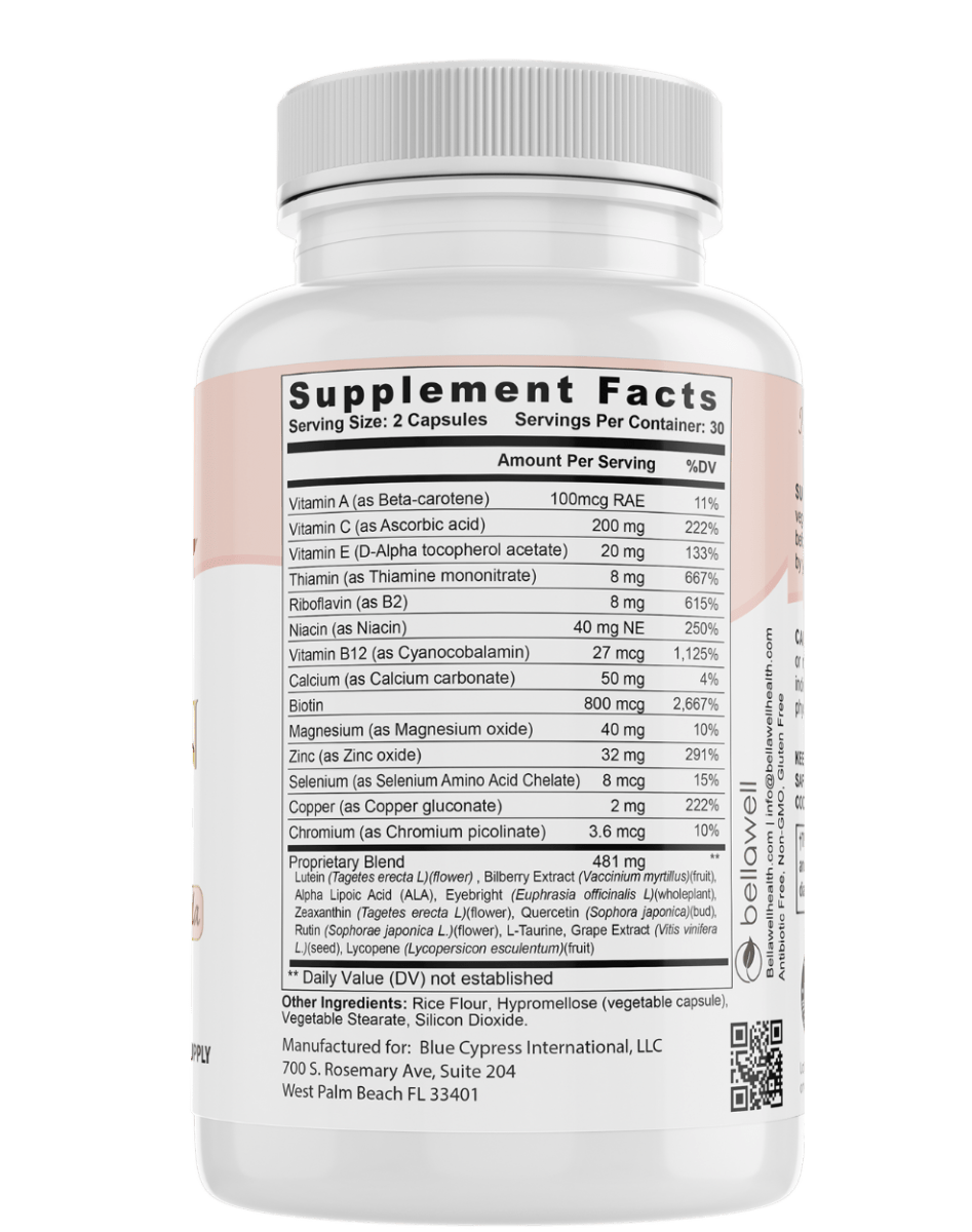 Vision Care - A Blend of Ingredients for Ocular Support by Bellawell by Bellawell Health