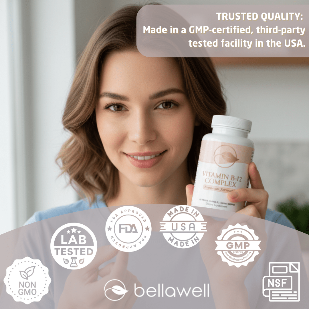Vitamin B-Complex With Folate by Bellawell
