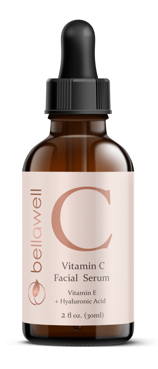 Vitamin C Serum for Face With Hyaluronic Acid, Vitamin E, Aloe Vera, and Jojoba oil 2 fl oz by Bellawell by Bellawell Health