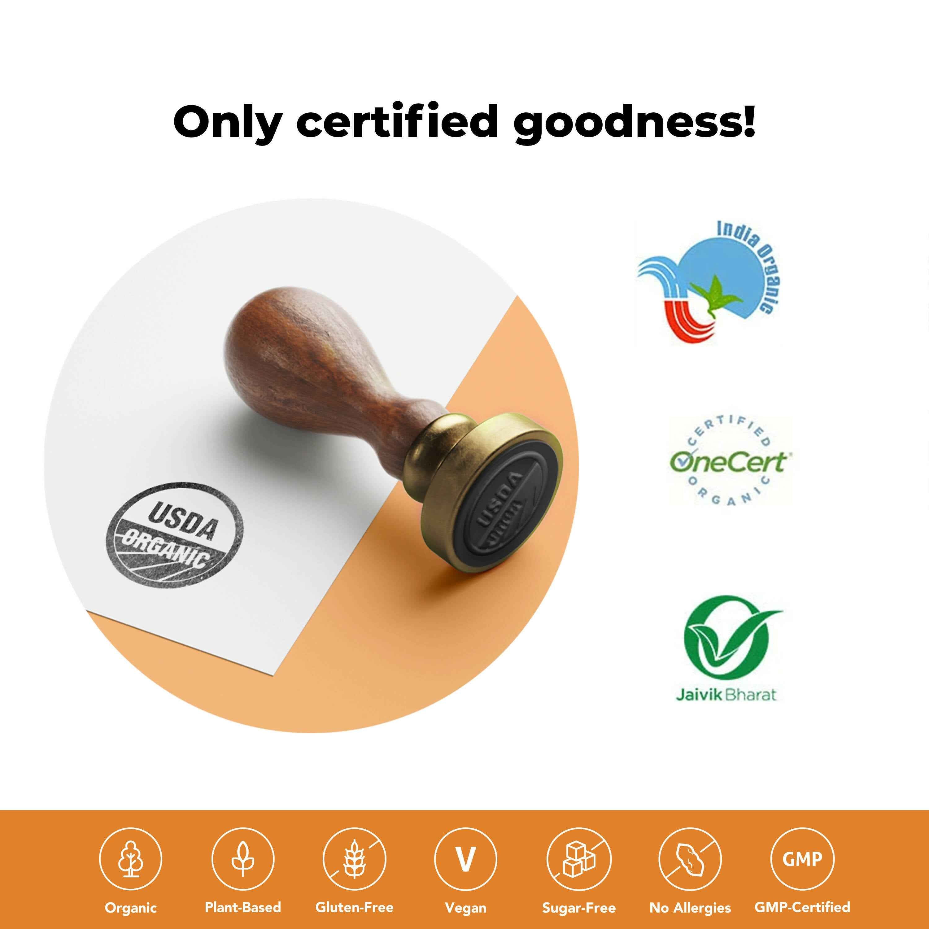 Wellbeing Nutrition Organic Apple Cider Vinegar with 2X Mother - Amla, Turmeric, Cinnamon, and Black Pepper