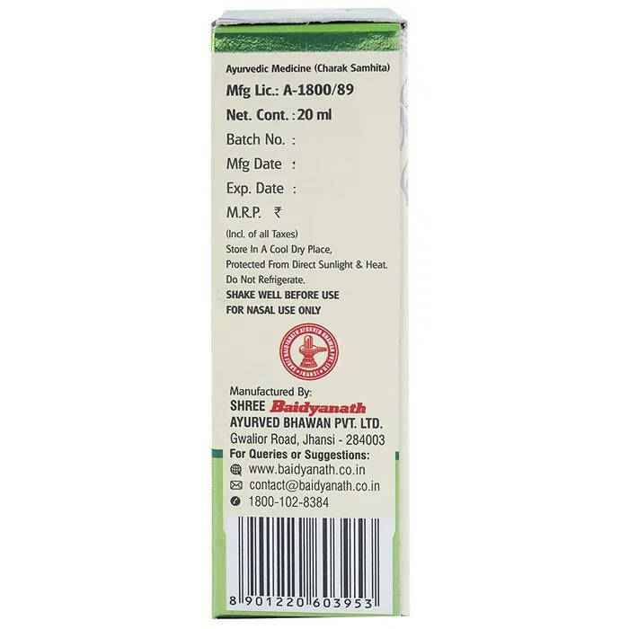 Baidyanath Jhansi Anu Taila Ayurvedic Nasal Drops