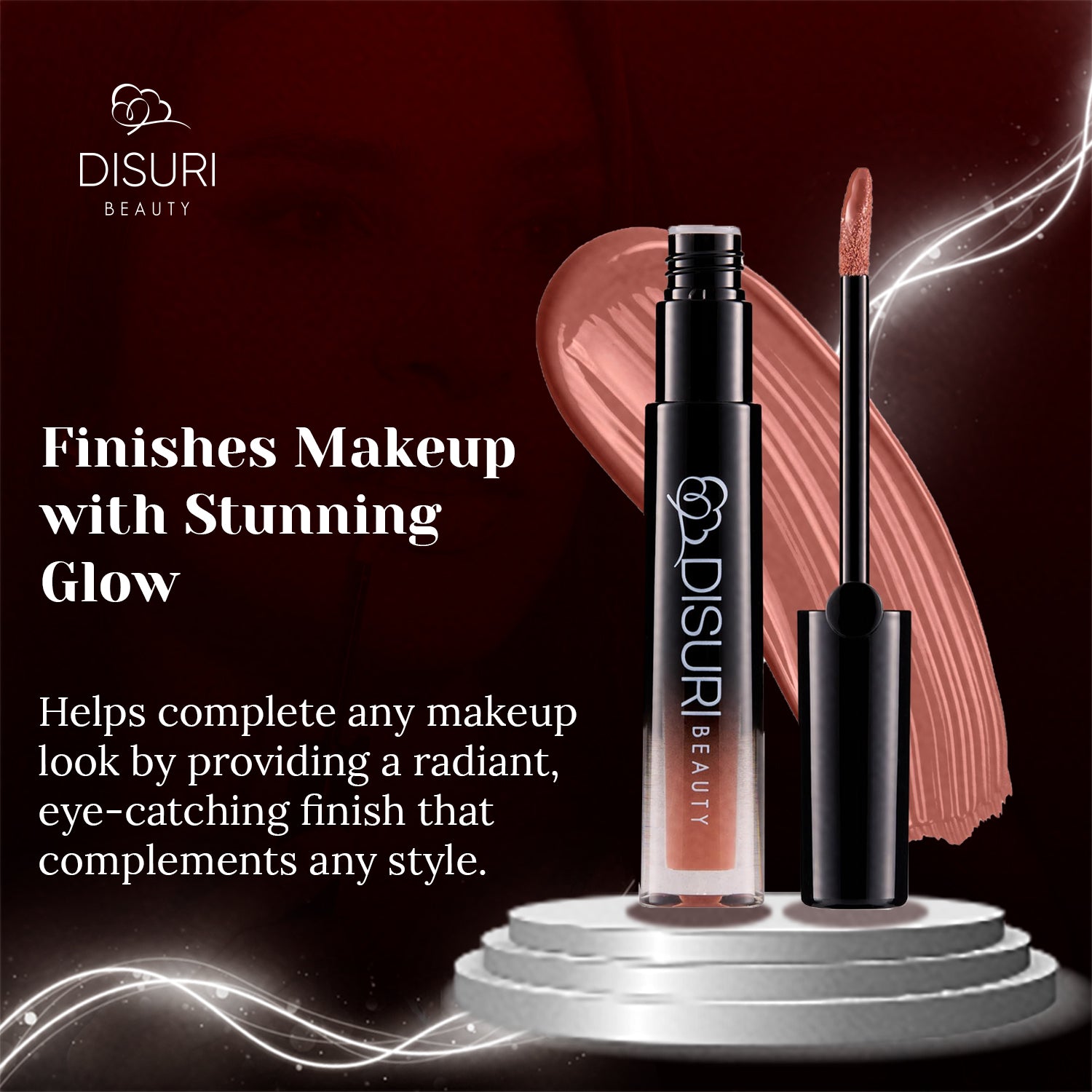 DISURI Beauty Glossy Blast Lip Gloss - Cocoa Crush (M7)