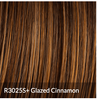 Hairdo Mid-Length Classic Fling Fringe Cut Wig, R3025S+ Glazed Cinnamon
