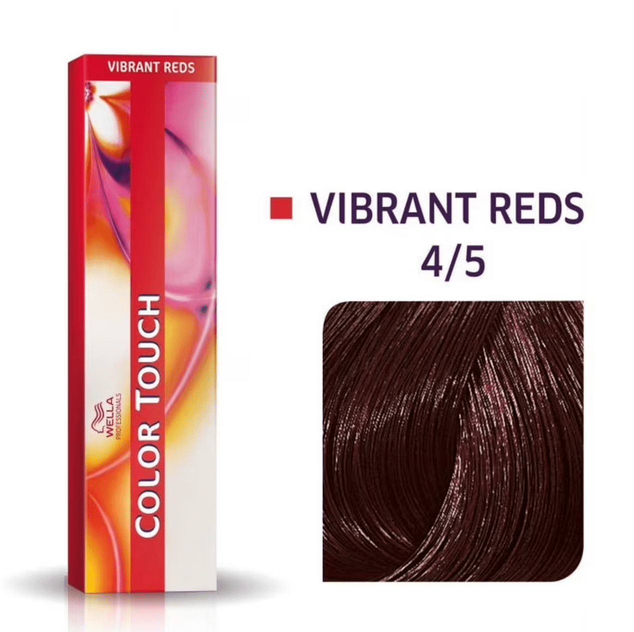 Wella Color Touch 4/5 Medium Brown Red Violet, 2 oz