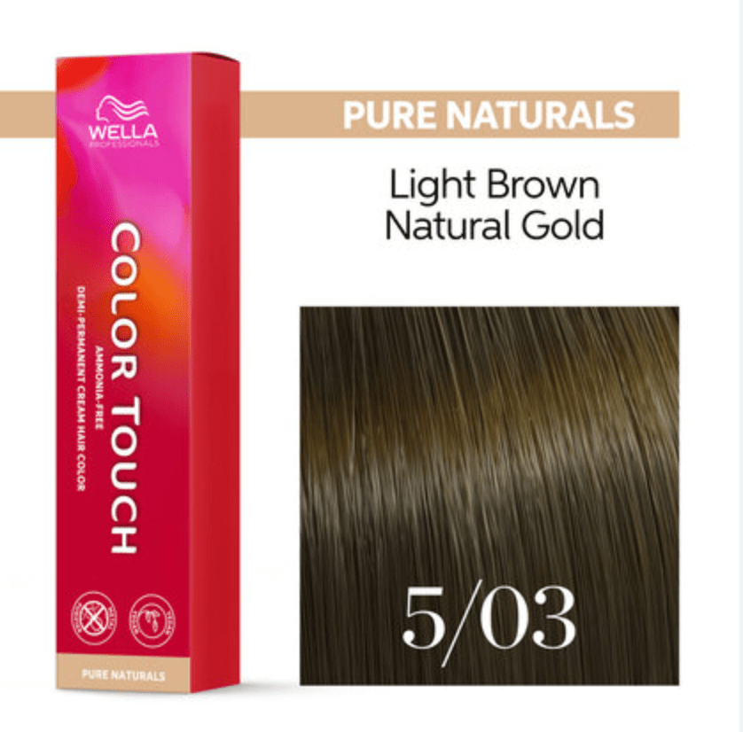 Wella Color Touch 5/03 Light Brown Natural, 2 oz