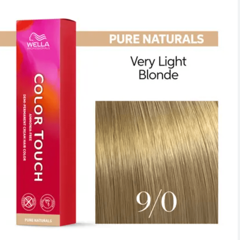 Wella Color Touch 9/0 Very Light Blonde Natural, 2 oz