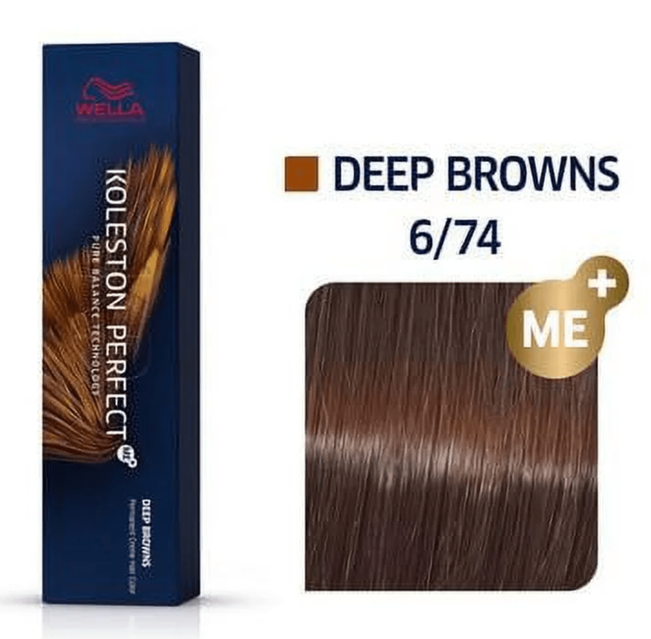 Wella Koleston Perfect Me+ Permanent Hair Color 6/74, 2 oz