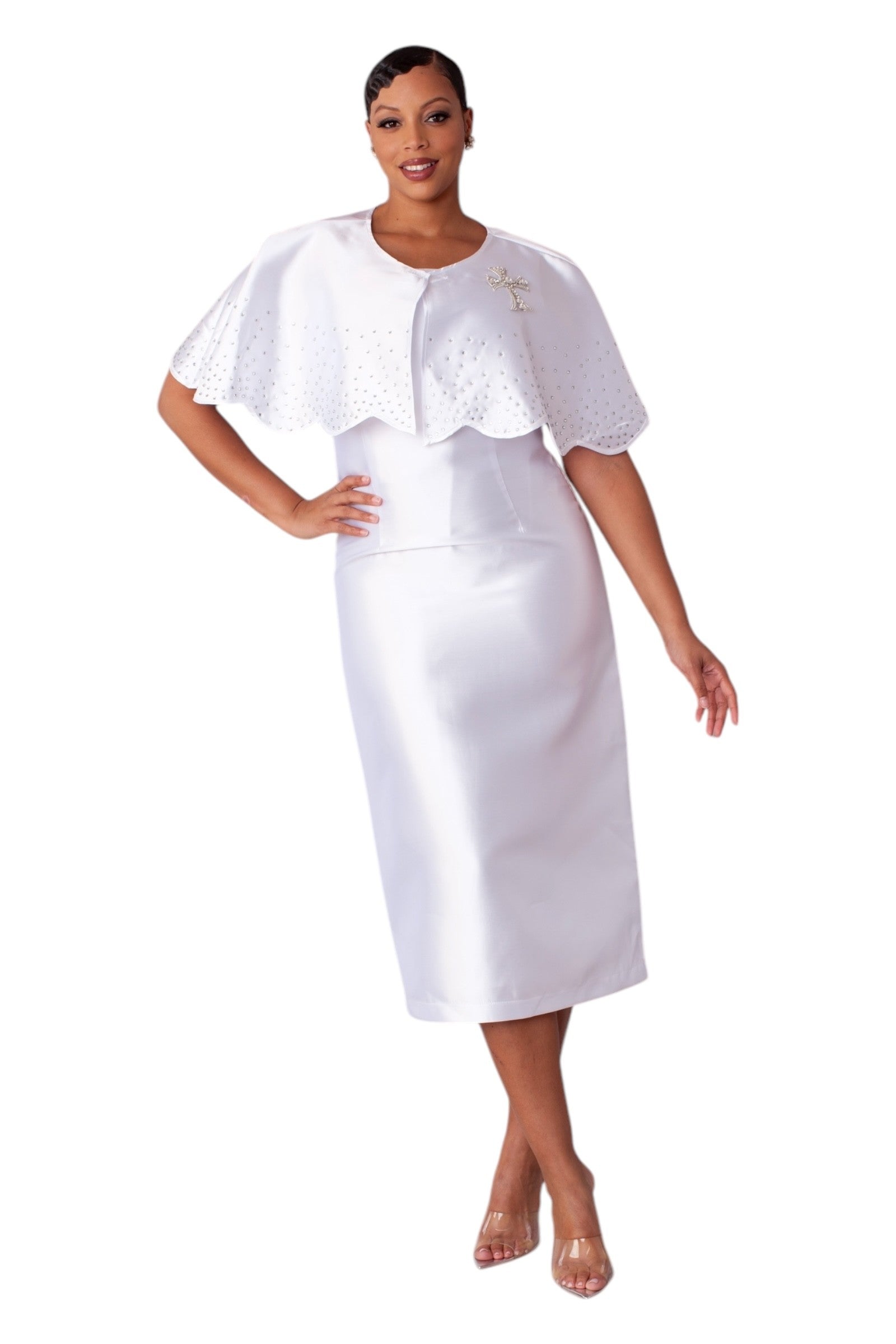 3-Piece Church Robe with Detachable Cape – 4866 by Tally Taylor