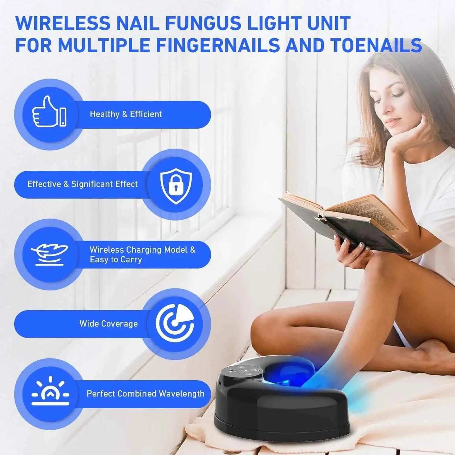 FungiClear™ Wireless Nail Fungus Laser – Foot Care & Nail Health