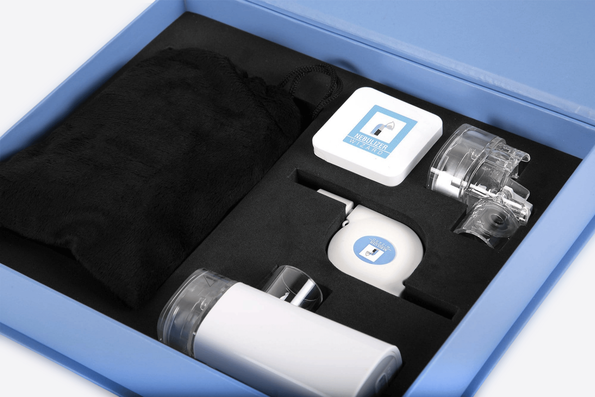 Portable Silent Handheld Nebulizer – Compact Inhaler for Kids & Adults by Wizard Research