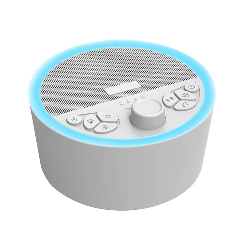 White Noise Sleep Machine with Lights - Portable & Rechargeable by Wizard Research