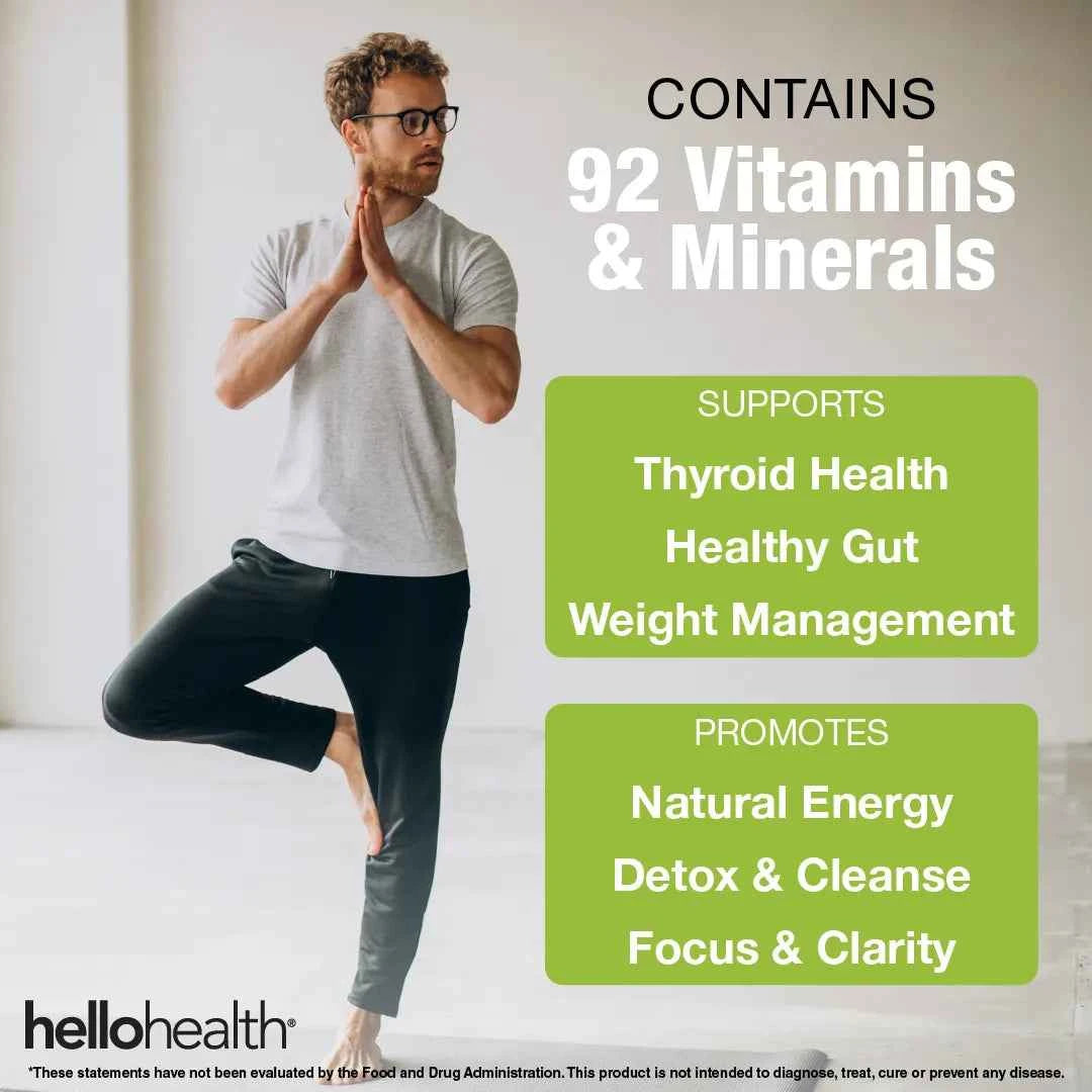 Organic Irish Sea Moss, Organic Bladderwrack, & Organic Burdock capsules by hellohealth
