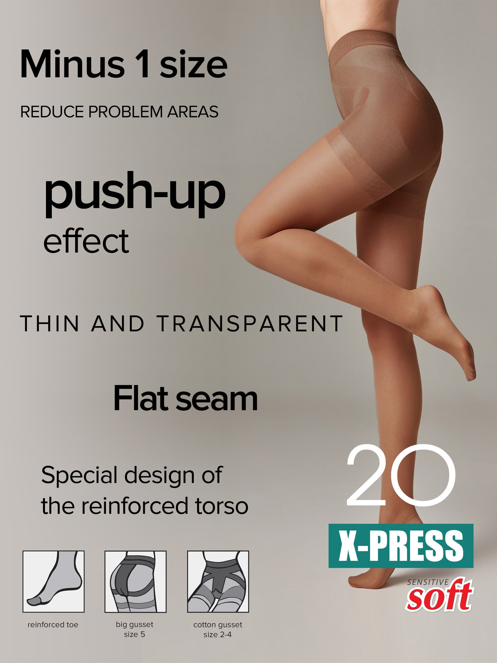Tights Conte X-Press 20 Den - Body Shaping by TheRanok.com