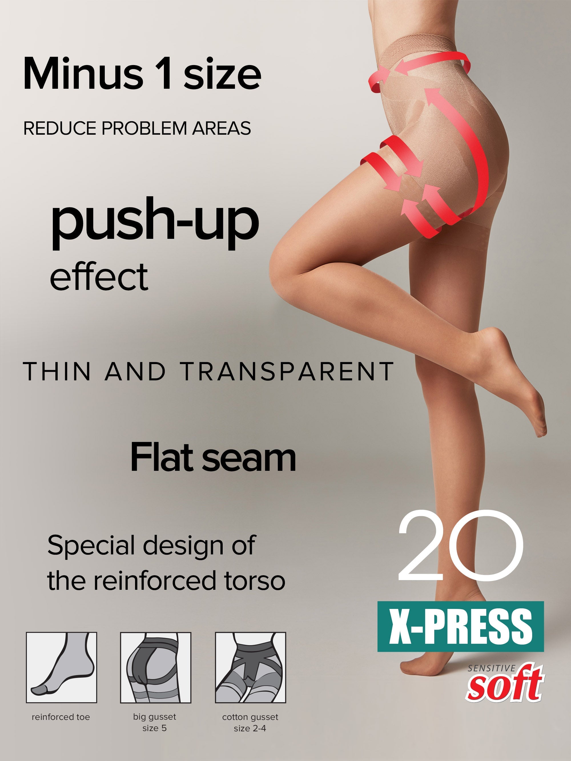 Tights Conte X-Press 20 Den - Body Shaping by TheRanok.com