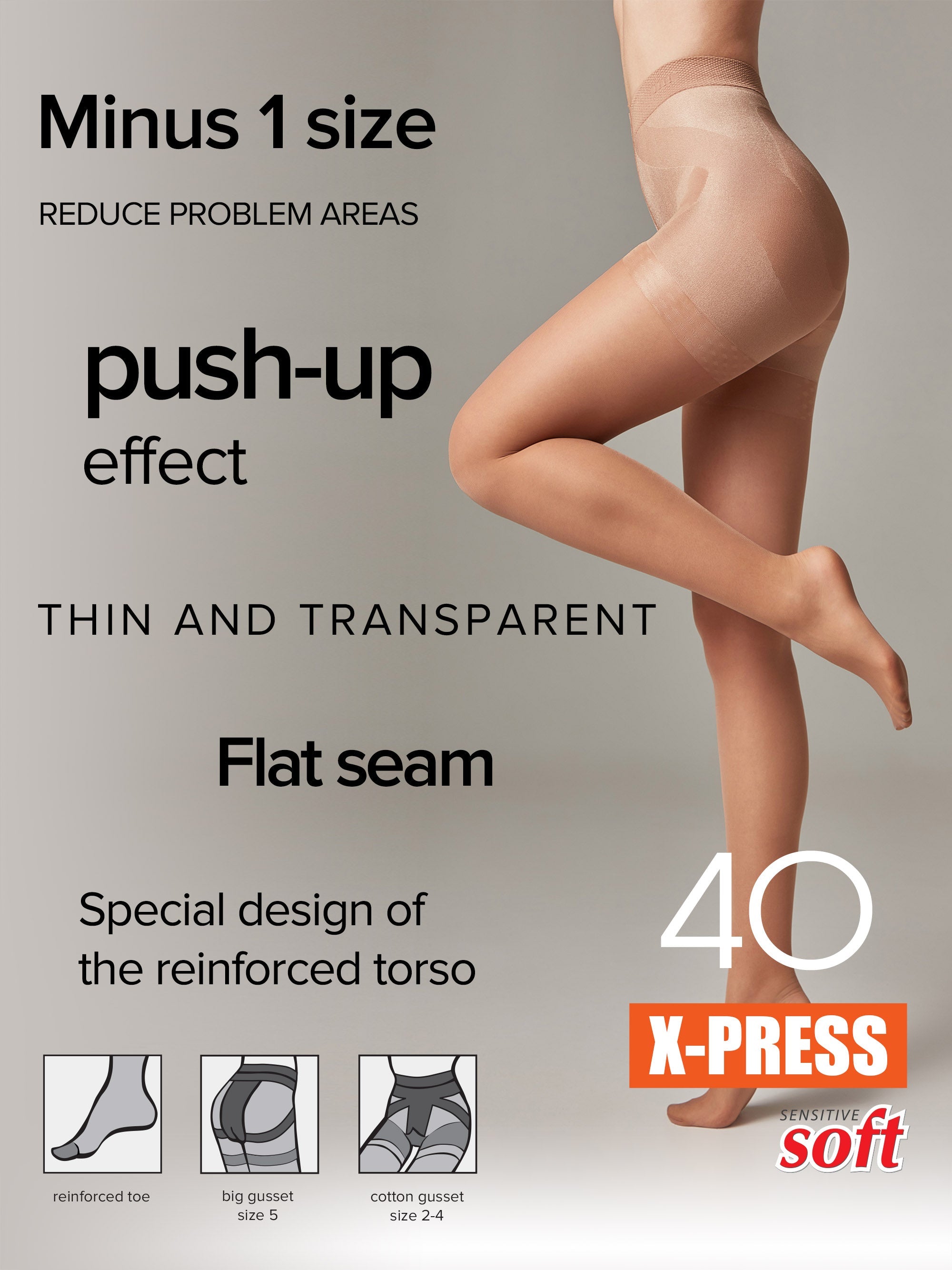 Tights Conte X-Press 40 Den - Body Shaping by TheRanok.com