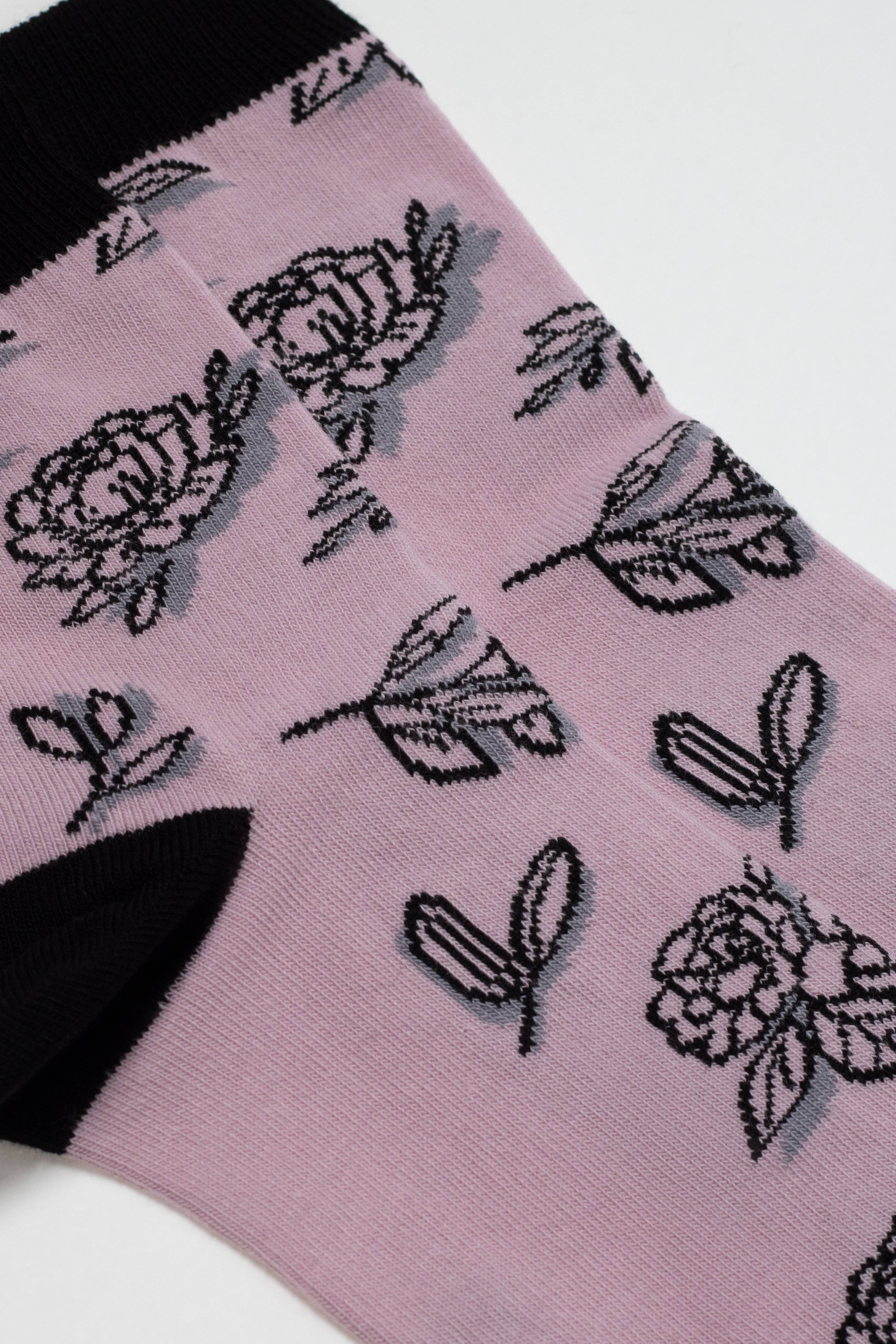 Conte Cotton Socks Classic - 435 Flowers With Shadow - DestGlow