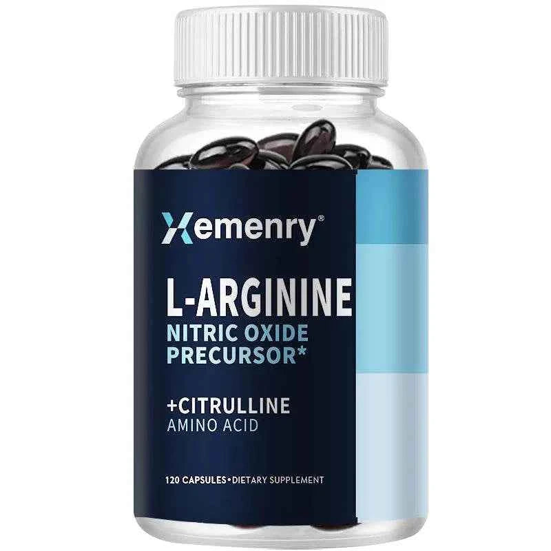 Roksy L-Arginine Nitric Oxide Supplement - 120 Capsules