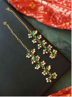 Joban Fashion Pachi Kundan Jade Stone Beaded Earring