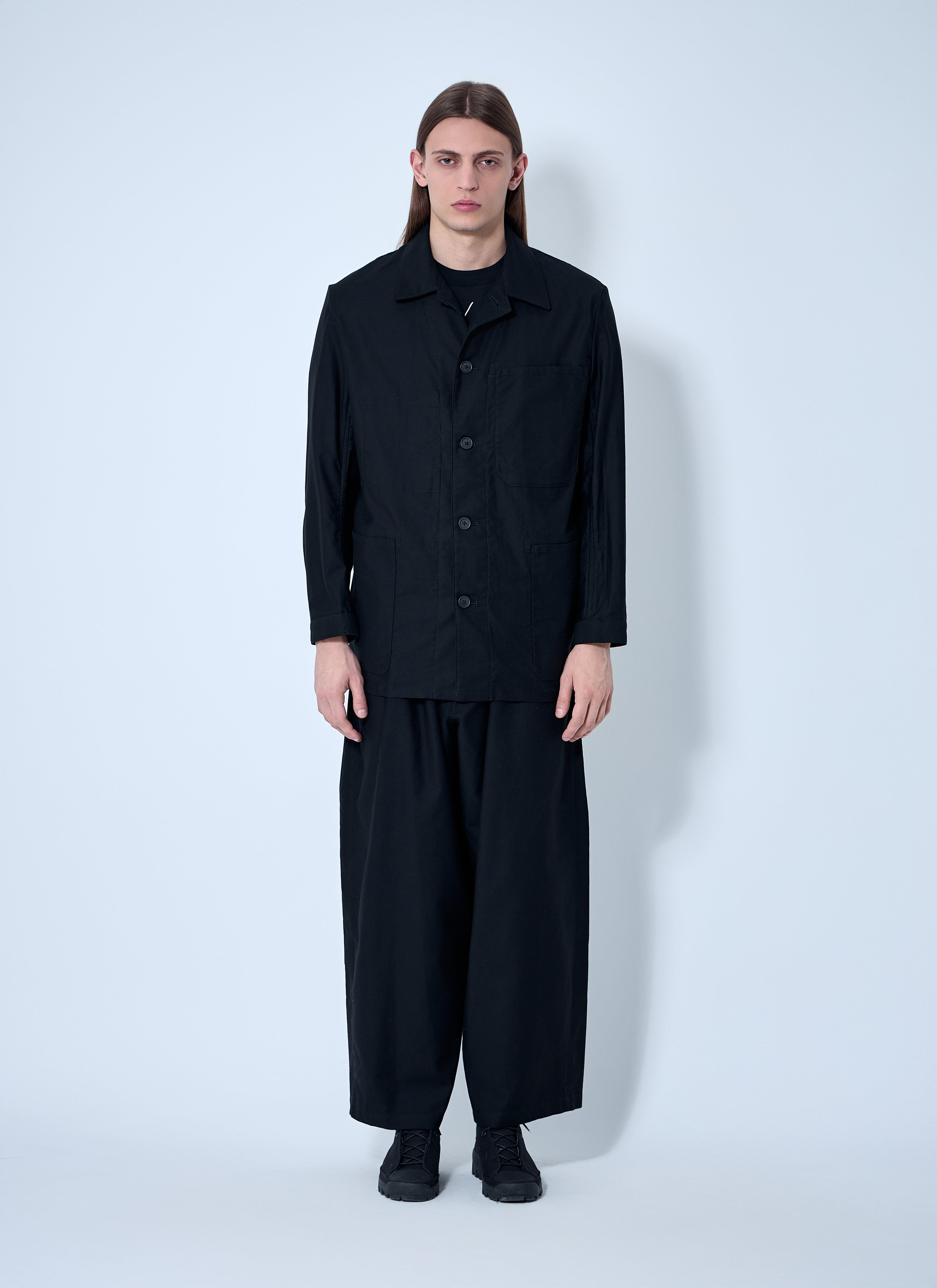 Yohji Yamamoto Men Button-Down Shirt by Luosophy