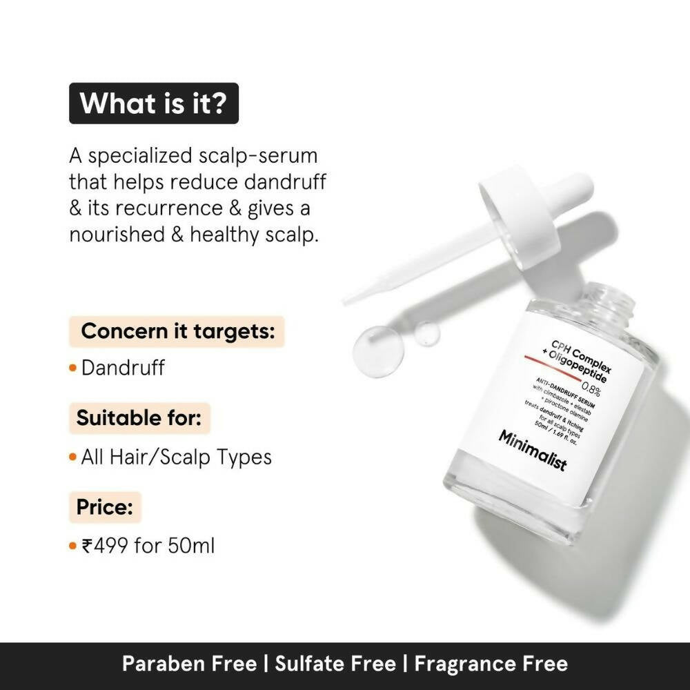 Minimalist CPH Complex + Oligopeptide 0.8% Anti-Dandruff Serum by Dista