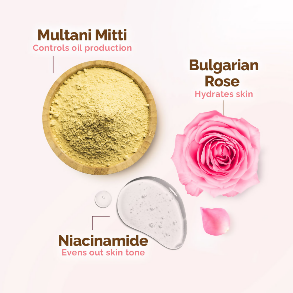 Mamaearth Multani Mitti Oil Balance Face Wash With Multani Mitti & Bulgarian Rose
