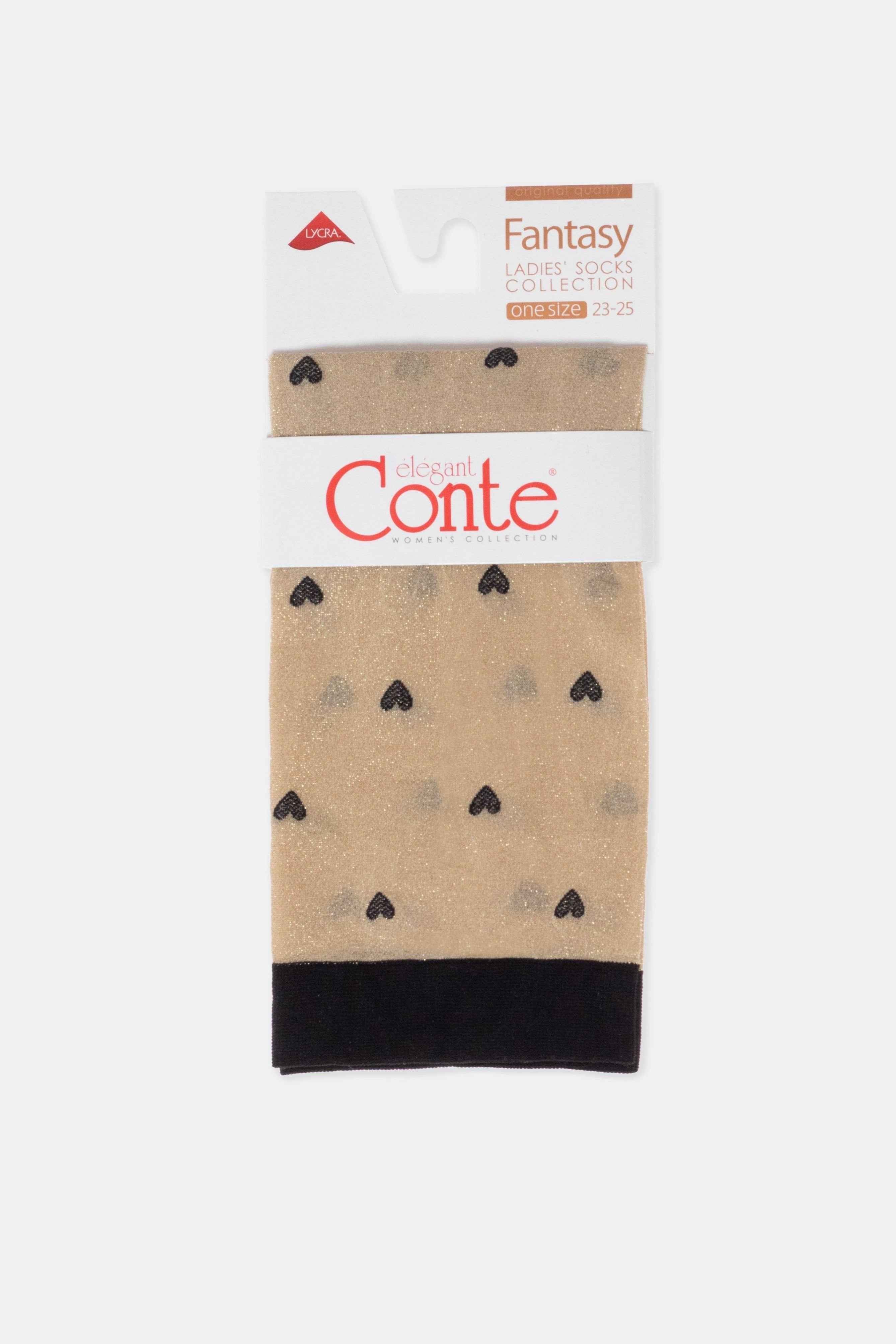 Shimmering Socks Conte Fantasy - "Hearts" Designs