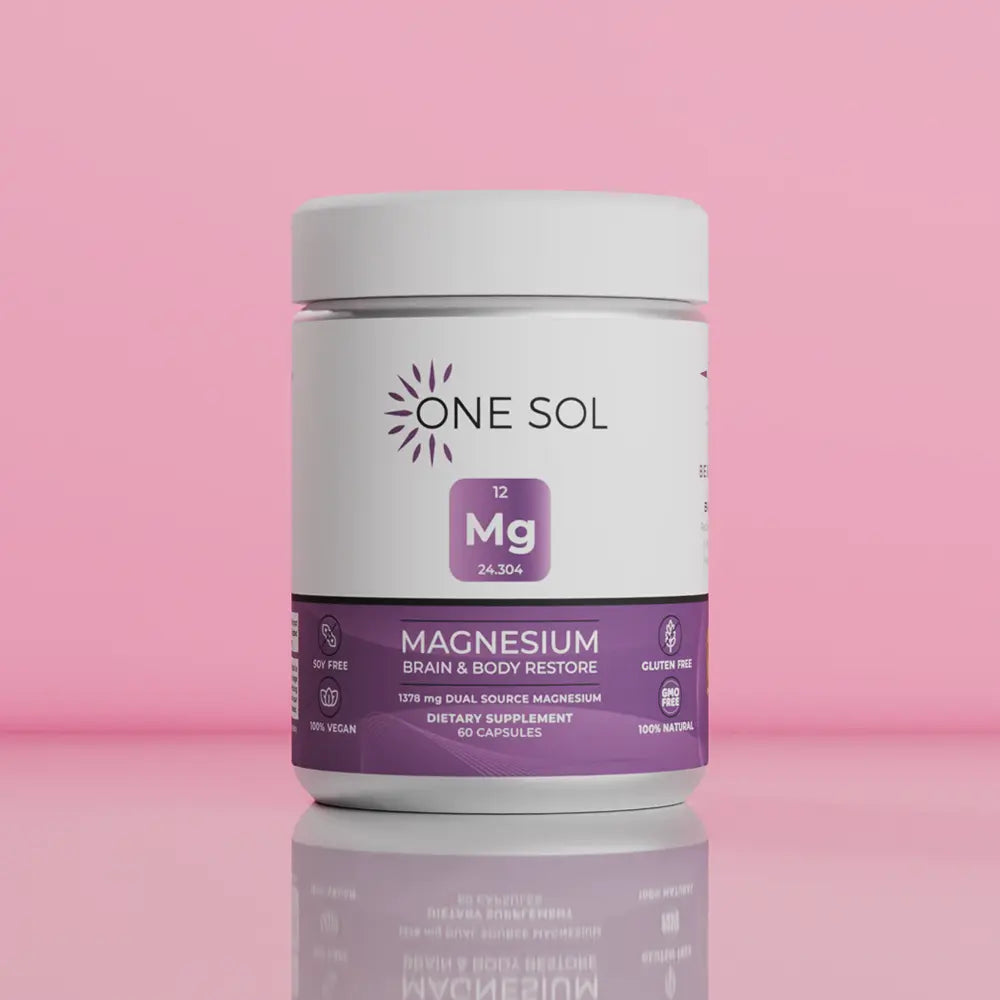 Magnesium supplement for sleep, stress relief, and skin health benefits