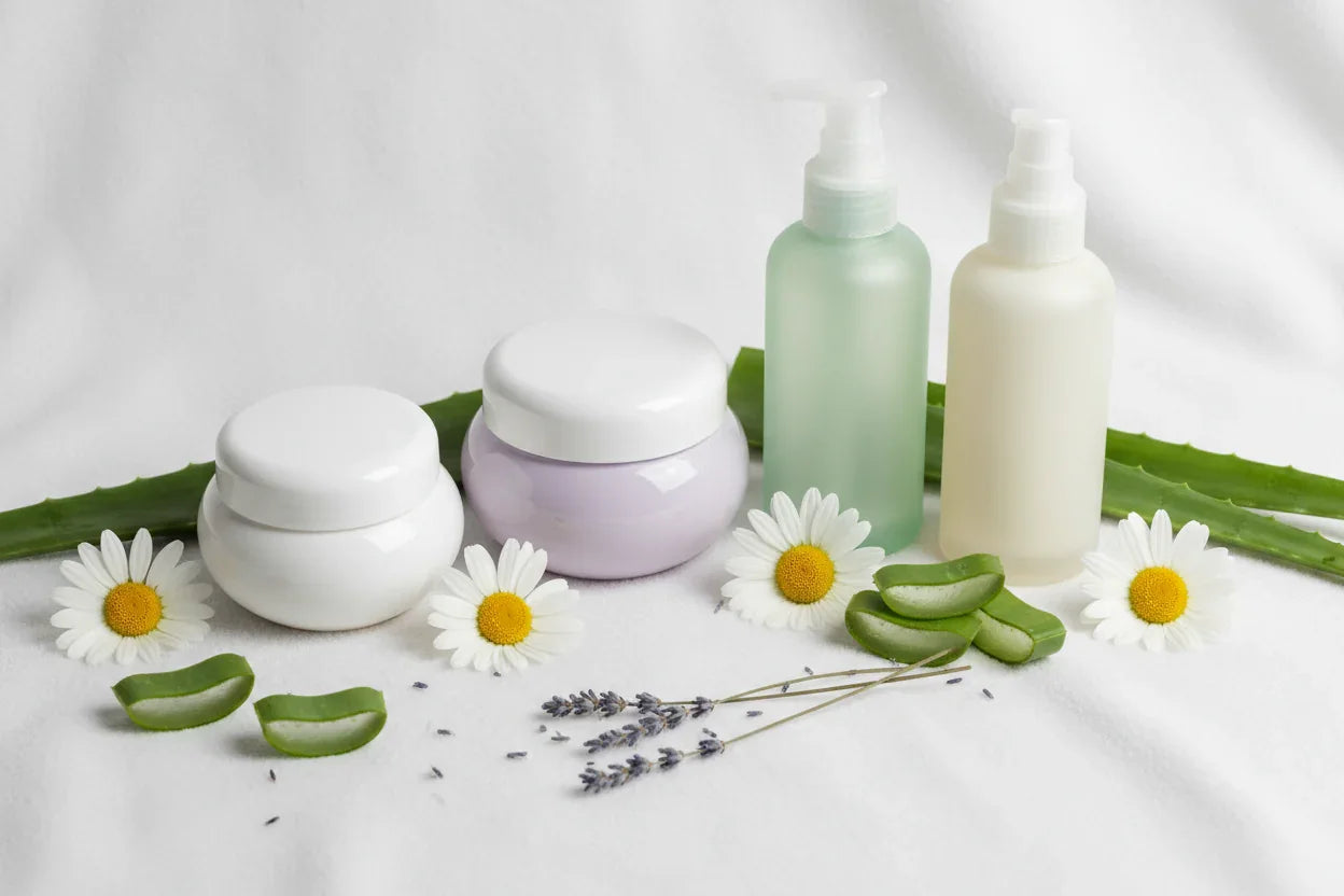Gentle skincare products for sensitive skin with calming botanical elements - sensitive skin care guide
