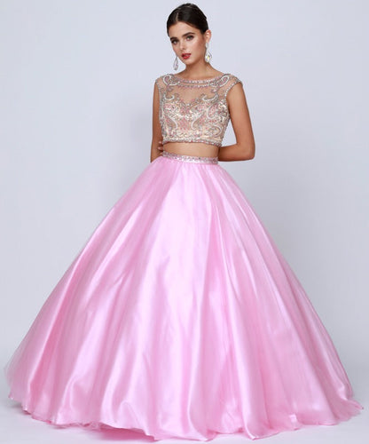 Juliet 338 Quinceanera Dress 2-Piece Bateau Neckline Cap Sleeve by DiscountDressShop
