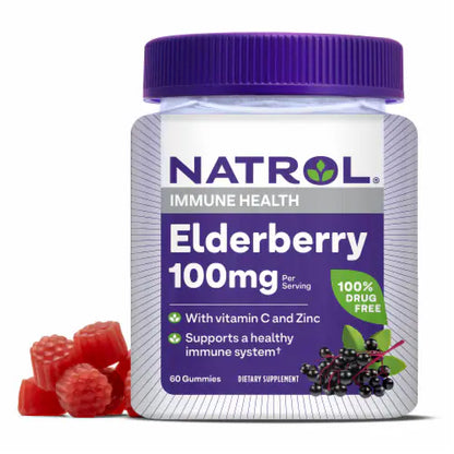 Natrol Elderberry Gummies 100mg – Immune Health | 60ct by Top Vita Shop